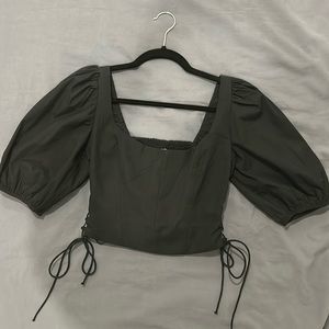 Abercrombie cropped corset top